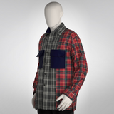 PATCHWORK FLANNEL SHIRT