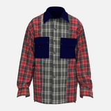 PATCHWORK FLANNEL SHIRT