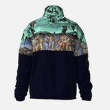 WINDBREAKER JACKET WITH ARTWORK "LAST JUDGEMENT" BY MICHELANGELO